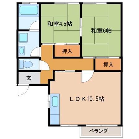 ガーデンハウス南郷Ⅱの物件間取画像